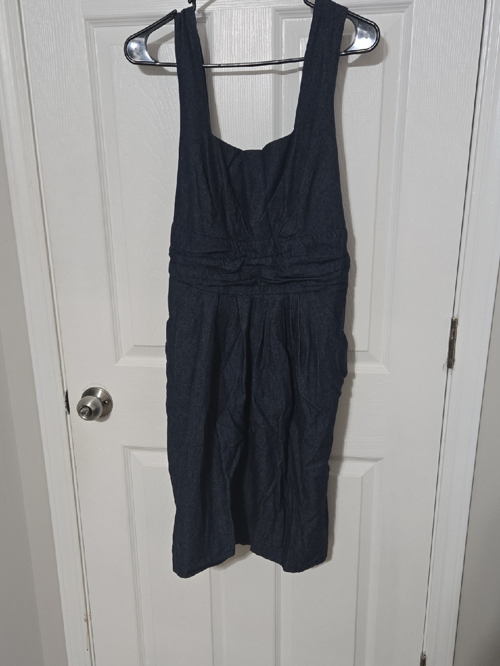 Old Navy Dark Blue Denim Jumper Dress